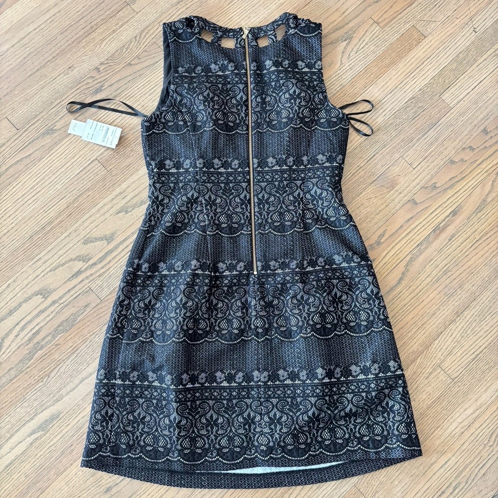 Eliza J Knit Sleeveless Crewneck Black Dress Womens Size 12 NWT - Picture 8 of 9